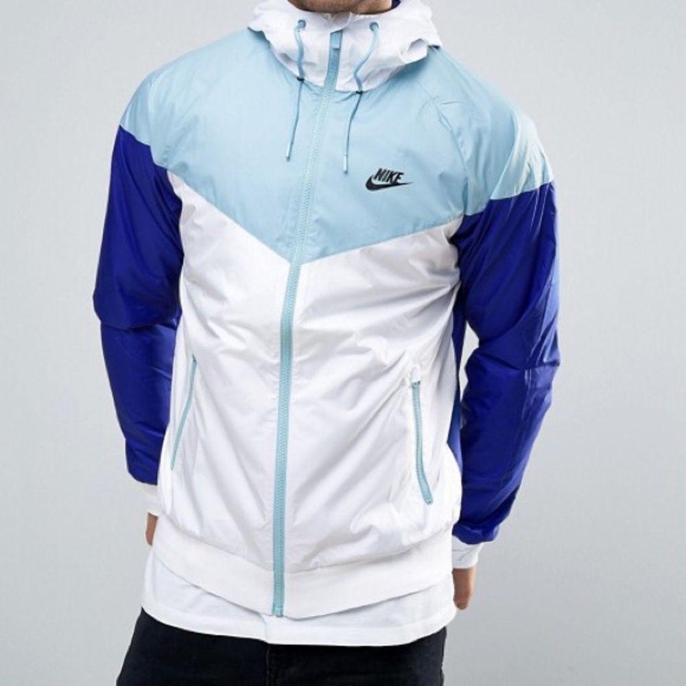 Purple and blue nike windbreaker